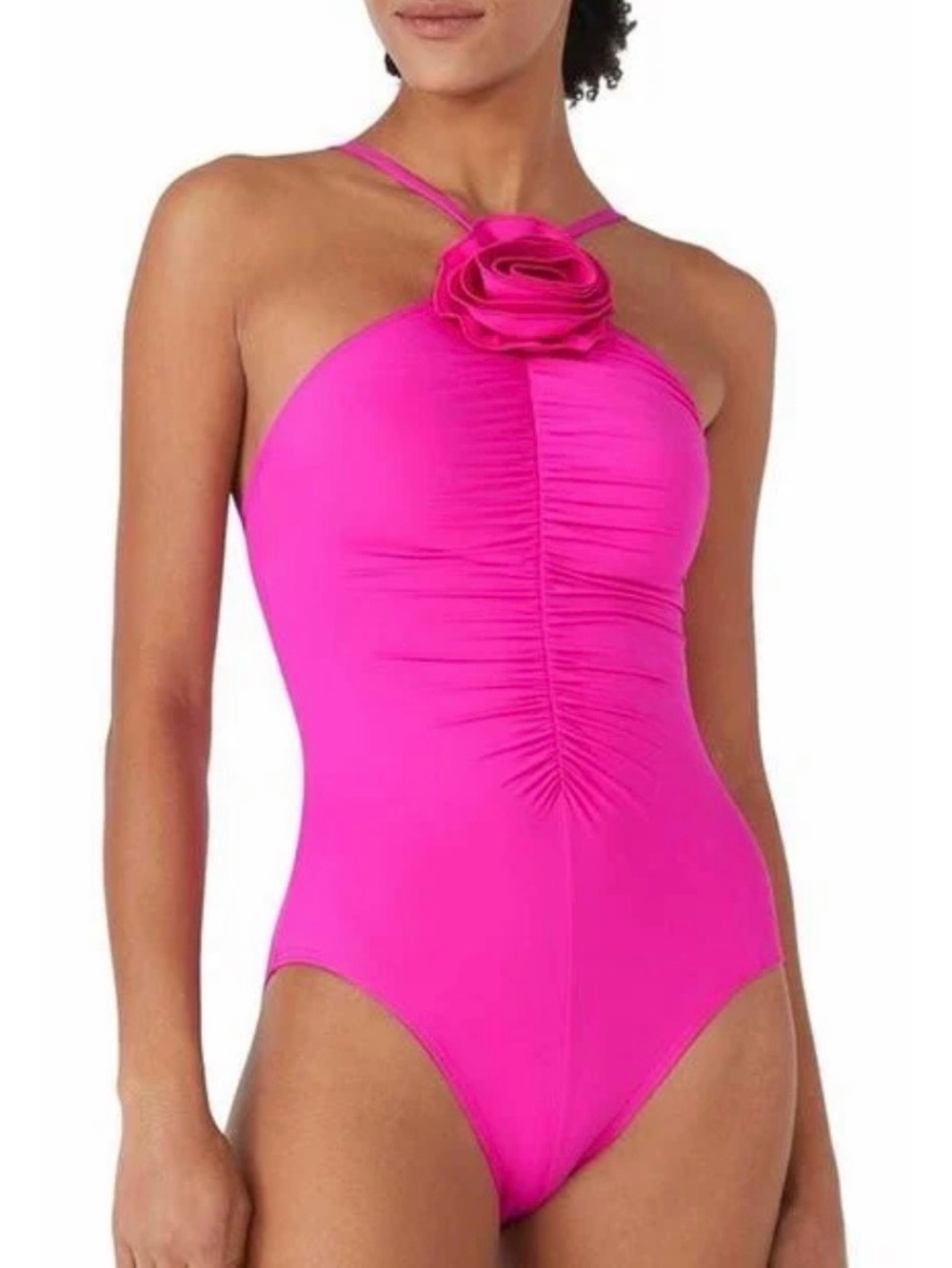Kate Spade Bandeau One Piece Swimsuit With A Detachable Strap